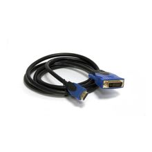 Кабель Krauler HDMI-DVI, 24GOLD, 1.8м, блистер
