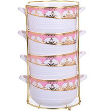 29145 Набор супниц  4пр на подставке 470мл.LR(х12) (29145)