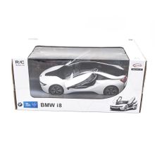 Радиоуправляемая машина Rastar BMW i8 White 1:14 (двери открываеются с пульта) - RAS-71000-W