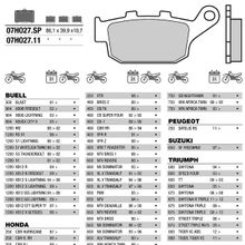 BREMBO Тормозные колодки BREMBO 07HO2711