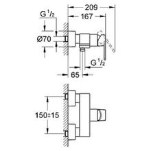 Смеситель Grohe Quadra 32637000 для душа