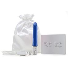 We-vibe Синий перезаряжаемый вибратор Tango Blue USB rechargeable - 9 см. (синий)