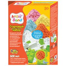 Набор для творчества ANGEL SAND MA07013x Оранжевый 0,6 + формочки