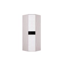 Семья Мебелони Кимберли Шкаф угловой ШК-28 ясень белый белый глянец