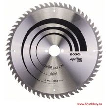 Bosch Пильный диск Bosch Optiline Wood 250х30 мм 60WZ (2608640729 , 2.608.640.729)