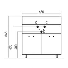 Mixline Мебель для ванной Этьен 65 R