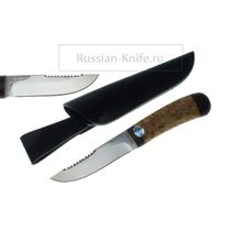Нож "Робинзон-2" (сталь 95х18), карельская береза, АИР