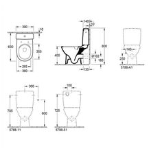 Чаша унитаза Villeroy & Boch ONovo 5689 R0 01