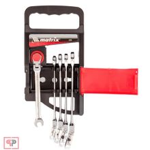 Matrix Набор ключей комбинированных, трещоточных шарнирных 5 шт. Matrix