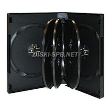 Коробка для DVD-диска на 8 шт (черная)