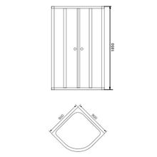 Душевой уголок Aquanet AQ7 (90x90) узорчатое стекло