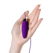 A-toys Фиолетовое узенькое виброяйцо с пультом управления A-Toys Cony, работающее от USB (фиолетовый)