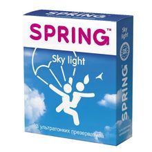 Ультратонкие презервативы SPRING SKY LIGHT - 3 шт. (52952)