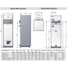 Котел комбинированный DELTA PRO S 45 без горелки