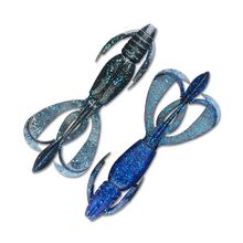 Приманка силиконовая Crazy Flapper 4.4", #413 Black Blue Keitech