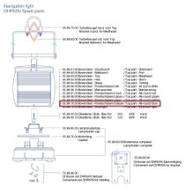 DHR Верхняя часть DHR 55.99.10.00 для синего кругового навигационного огня DHR55N