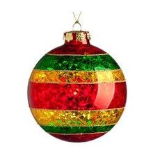 шар Блеск, красный, 8 см, стекло (66488)