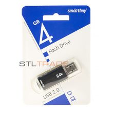 SB4GBVC-K, 4GB USB 2.0 V-Cut, Black, SmartBuy