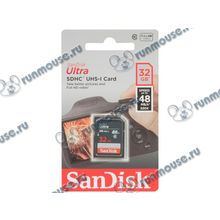 Карта памяти 32ГБ SanDisk "Ultra SDSDUNB-032G-GN3IN" SecureDigital HC UHS-I Class10 [131259]