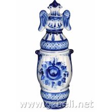 Штоф "Весна". Гжельский фарфор. арт. 1600