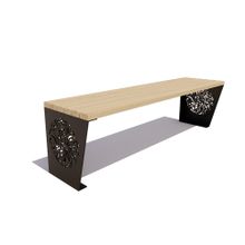 Скамейка садовая «ИНДИЯ» без подлокотников (0,6м)