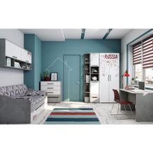 SV-мебель Грей Комплект 1 Цемент светлый Белый