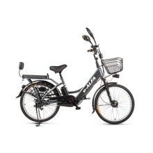 Велогибрид Eltreco e-ALFA dark grey-0245