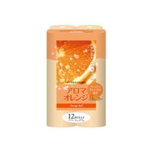 Fujieda Seiji Туалетная бумага двухслойная, аромат апельсина, 12 рулонов по 27.5 м