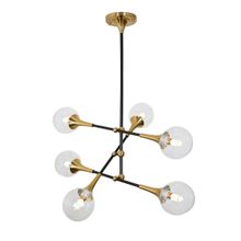 Lumina Deco Подвесная люстра Lumina Deco Vivaldo LDP 6027-6 BK+MD ID - 483685