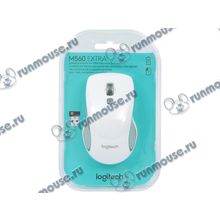 Оптическая мышь Logitech "M560" 910-003913, беспров., 5кн.+скр., бело-серый (USB) (ret) [135277]