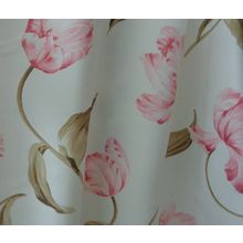 Ткань для штор с тюльпанами Розовый