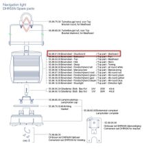DHR Верхняя часть DHR 55.99.01.00 для навигационных огней на правый борт DHR55N
