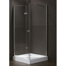 Душевой уголок Cezares Elena ASH1 (80x100) (левый) текстурное стекло