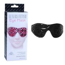 Чёрная маска на глаза с геометрическим узором Pyramid Eye Mask (39572)