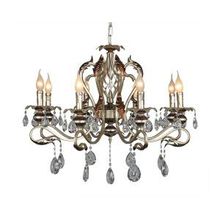 Подвесная люстра "свечи" OML-778 античное серебро хрусталь E14 8*40W 220V арт.OML-77803-08