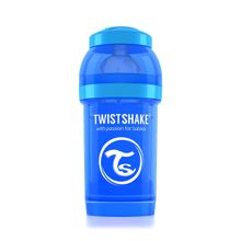 Twistshake Антиколиковая бутылочка Twistshake для кормления 180 мл. Синяя (Cookiecrumb). Арт. 78002 78002