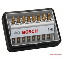 Bosch Набор 8 бит TiN 49 мм PZ1(2x) PZ2(4x) PZ3(2x) Robust Line (2607002571 , 2.607.002.571)