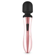 EDC Черно-розовый вибромассажер Nouveau Curve Massager - 21 см. (черный с розовым)