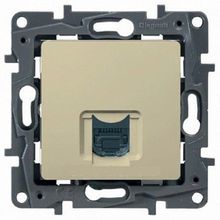 Розетка телефонная 1xRJ11 ETIKA, бежевый |  код. 672340 |  Legrand
