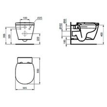 Унитаз подвесной Ideal Standard Connect E814901