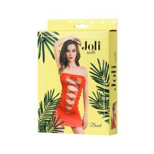 Обольстительное платье-сетка Joli Bondi L-XL Красный