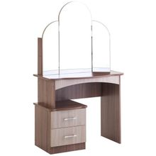 Стол косметический Диана, 1550х900х480, ясень шимо тёмный светлый