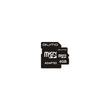 Qumo microSDHC class 6 4GB + SD adapter