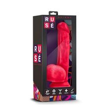 Blush Novelties Красный фаллоимитатор на присоске Shimmy - 22 см.