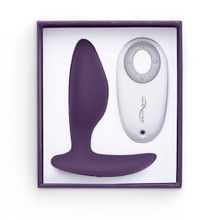 We-vibe Фиолетовая анальная пробка для ношения Ditto с вибрацией и пультом ДУ - 8,8 см.