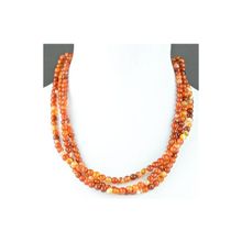 Бусики-Колечки Колье Сердолик "Трио" арт. П3884