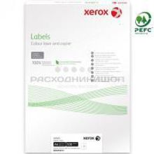 XEROX 003R95813 бумага матовая самоклеющаяся для цветной печати, 4 части А4 (99,1 х 139 мм) 163 г м2, 100 листов