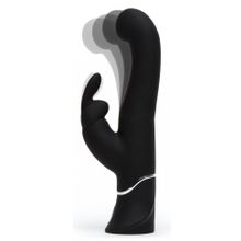 Черный вибратор-кролик G-Spot Stroking Vibrator - 24,2 см. (225592)