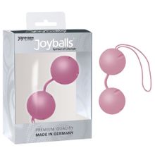 Нежно-розовые вагинальные шарики Joyballs с петелькой Розовый