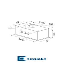 Встраиваемая вытяжка Maunfeld Crosby Push 60 GL inox